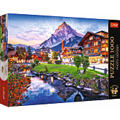 Puzzle Premium Plus Quality 1000 el. Photo Odyssey: Alpejskie miasteczko, Szwajcaria