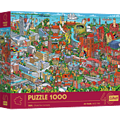 Puzzle 1000 el. 40-lecie Trefl - Trójmiasto