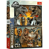 Puzzle Jurassic World 2 x 200 el. Prehistoryczny świat